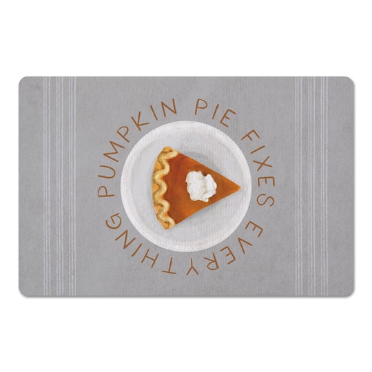 Pumpkin Pie Fixes Everything Floor Mat